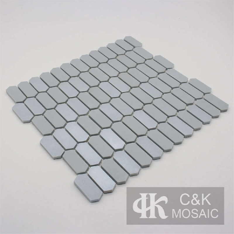 Colorful Grey Hexagon Glass Recycled glass mosaic for backsplash MSZPA7006