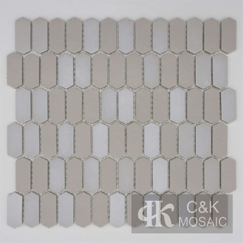 Hot selling Silver Hexagon Glass Recycled glass mosaic for backsplash MSZPA3003