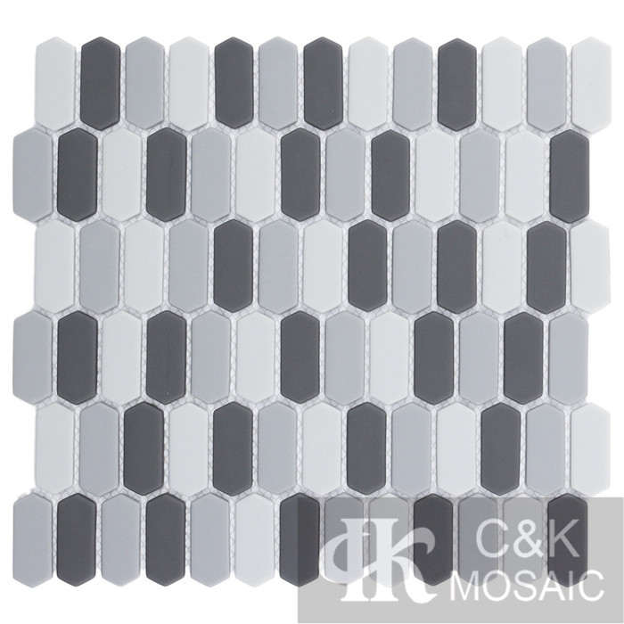 Hot selling Mixed Hexagon Glass Recycled glass mosaic for backsplash MSZM2003