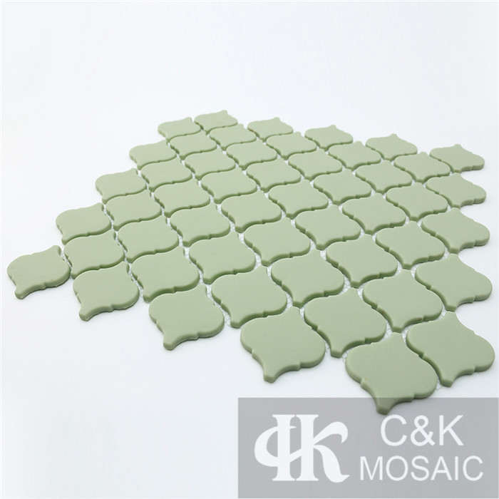 Fashion Green Lantern Glass Recycled glass mosaic for backsplash SEM111
