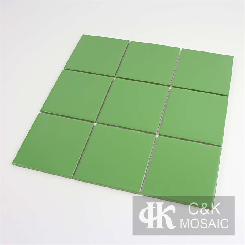 Fashion Green Square Ceramic Mosaic Tile for Wall 97TSP606