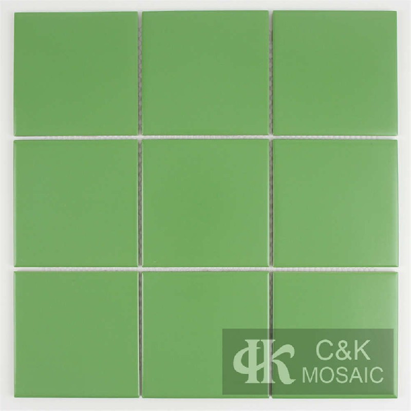 Fashion Green Square Ceramic Mosaic Tile for Wall 97TSP606