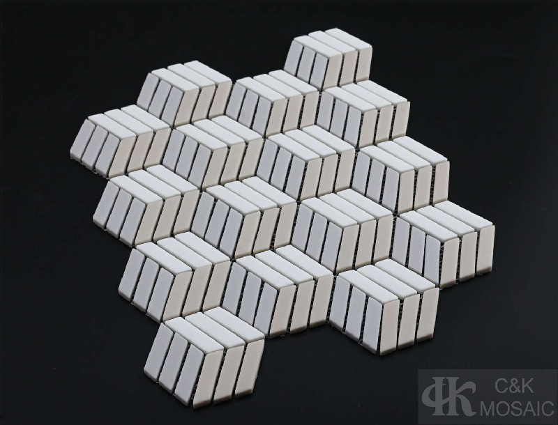 Hot selling Grey Square Glass Recycled glass mosaic for backsplash MSXM3004D