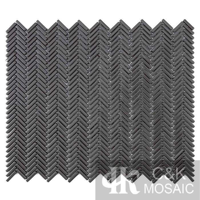 Hot selling Black Rectangle Glass Recycled glass mosaic for backsplash 525SBG57Z