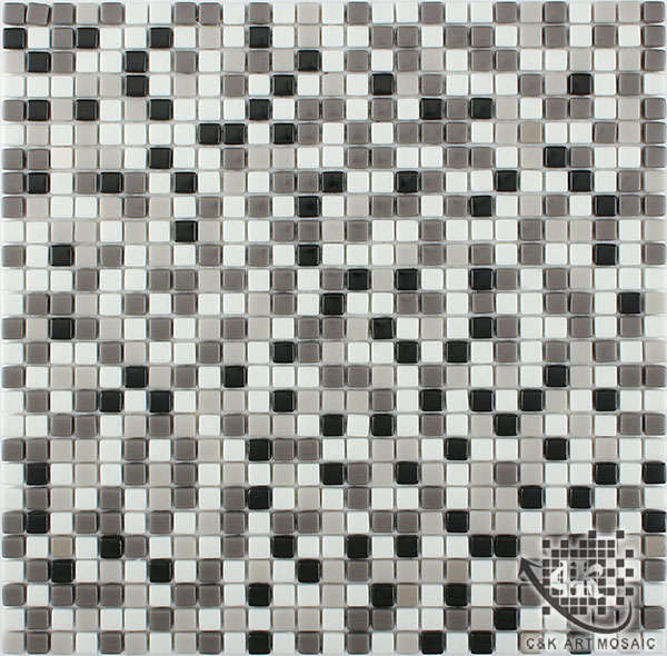 Hot selling Brown Square Glass Recycled glass mosaic for backsplash 10SW28
