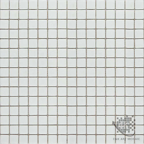 Hot selling White Square Glass Recycled glass mosaic for backsplash 20SS100