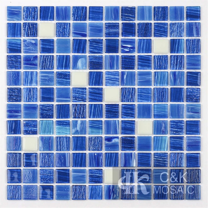 Glow in the dark Glass Mosaic Tiles for Luminous Swimming Pool MLSG7050