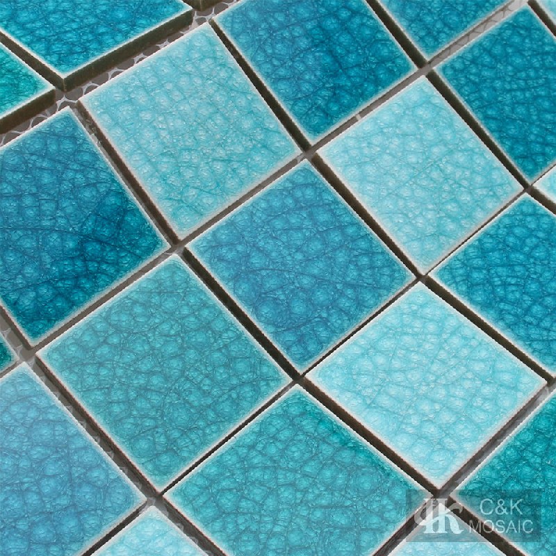 Ice Cracked Ceramic Mosaic Tile for POOL 48ALTC04
