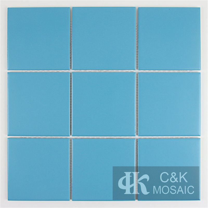 Modern Blue Square Ceramic Mosaic Tile for Wall and Floor 97TSP714