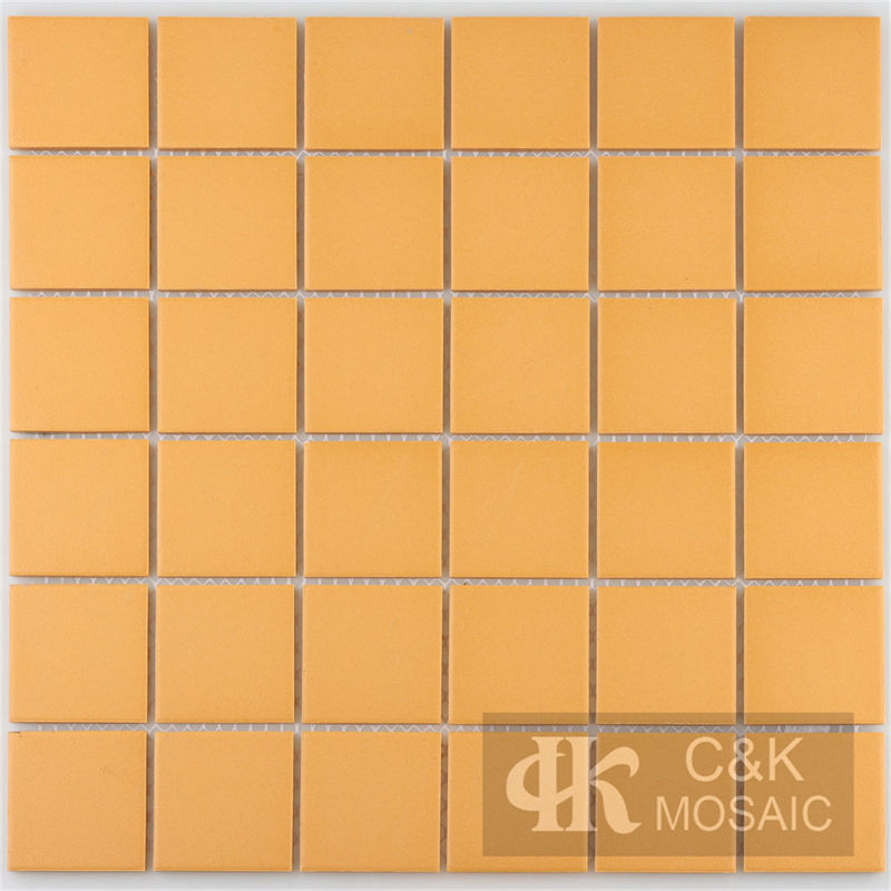 Colorful Orange Square Ceramic Mosaic Tile for Wall And Floor 48TSM914