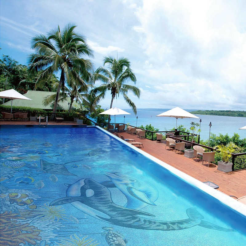 Glass Pool Mosaic